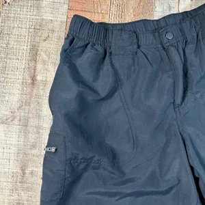 Columbia Black 100% Nylon Cargo Hiking Shorts Elastic Waist Utility Gorpcore S thumbnail 3