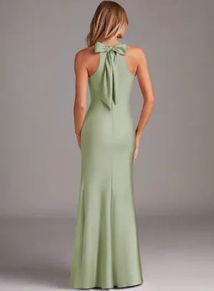 Azazie Dusty Sage Bridesmaid Dress thumbnail 2