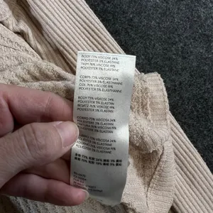 Free People Women‎ Beige Waffle Knit Ribbed Henley Thermal Top Small OB1013778 thumbnail 11
