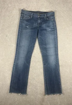 Citizens Of Humanity‎ Jeans Womens 29 Blue Ava Low Rise Straight Med Wash USA thumbnail 1