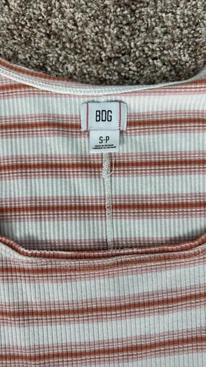 Striped tank top Orange thumbnail 2