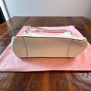 Kate Spade New York White‎ Pebbled Leather Shoulder Bag Hobo with Dust Bag thumbnail 5