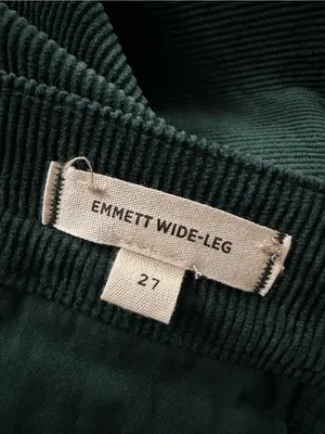 Madewell Emmett Wide Leg Corduroy Pants in Luxury Forest Green Size 26 thumbnail 12