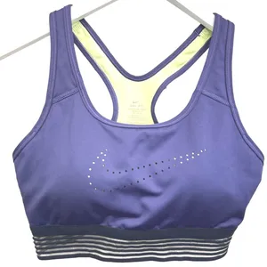 Nike Sports Bra Purple M Dri-FIT Racerback Perforated Swoosh‎ Activewear thumbnail 1