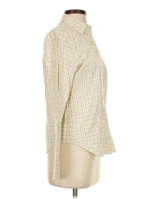 Lauren Ralph Lauren Button Up Shirt Women S Plaid L/S Preppy Luxury thumbnail 3