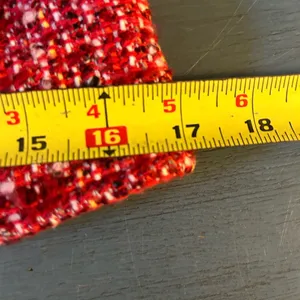 GAP Womens Button Double Breasted Short Pea Coat Blazer, Size XS Red Tweed thumbnail 9