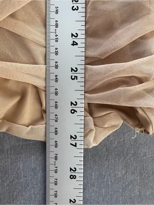 Oh Polly Nude Beige Ruched Mesh Bodycon Mini Dress Size US 4 NWT thumbnail 8