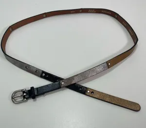Fossil Leather Belt Patchwork Studded Skinny Women Large Boho Eclectic Festival thumbnail 1