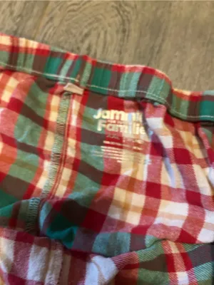 jammies for your family - green, red, and white plaid pajama pants - size xxl thumbnail 7