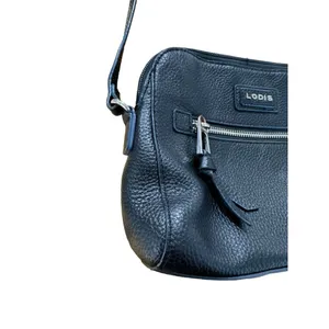 LODIS Black Women Leather, Lined, Crossbody Handbag‎ Shoulder Strap Designer thumbnail 4