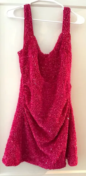 Princess Polly Pink Sequin Mini Dress thumbnail 1