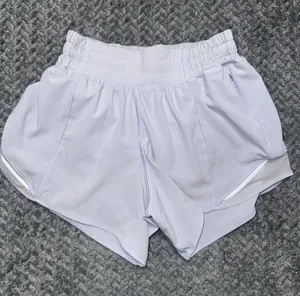 LULULEMON Women's Speed Up Shorts Serene Blue stretch Black Size 2 thumbnail 1