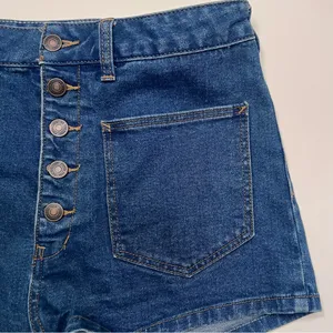 Free People We the Free Bridgette Exposed Button Fly‎ High Rise Denim Shorts 28 thumbnail 12