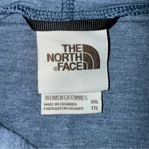 The North Face Women's Heathered Blue Hooded Long Sleeve T-shirt thumbnail 7