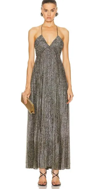 A.L.C. Angelina II Dress in Metallic Gold 6 thumbnail 1
