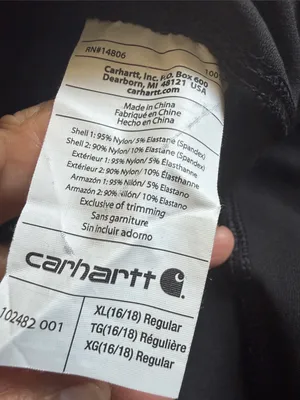 Carhartt Force Womens Utility Stretch Pants Size XL Black Fitted Pull On Slim thumbnail 10