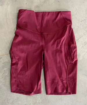 Lululemon Fast and Free High-Rise Short 8 Nulux Burgundy Red Size 4 W7BQSS thumbnail 1
