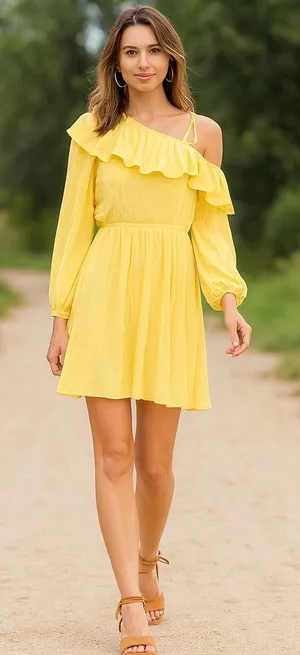 Endless Rose Dress Revolve Pleated One Shoulder thumbnail 1