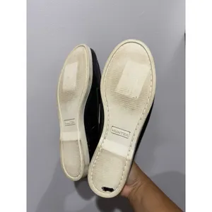 Hunter Willemberg Leather Boat Deck Shoes Flats Loafers White Black‎ 8.5 F thumbnail 6