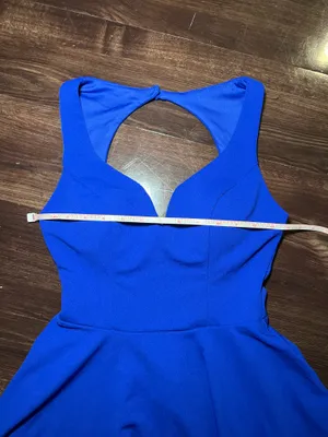 B.Darlin Blue Juniors Sweetheart A-Line Dress Size 3/4 thumbnail 5