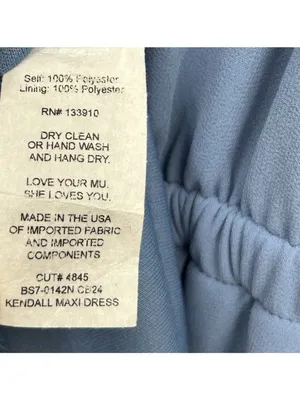 Show Me Your Mumu Kendall Maxi Dress XS Slate Blue Bridesmaid Wedding Formal NWT thumbnail 5