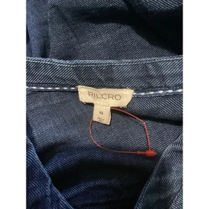 Pilcro Chambray Quarter Button Long Sleeve Chambray Blouse XS thumbnail 7
