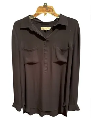 LOFT Blue Women's Sheer Shirt thumbnail 1