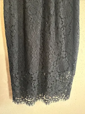 Bardot Black Lace Sheath Midi Dress size 6 Medium thumbnail 16