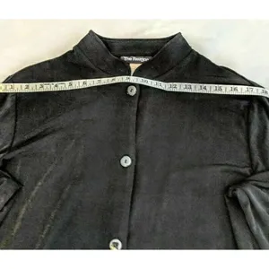 Paragon Large Black  Polyester Blend  Button Down Jacket Dress 22h thumbnail 4