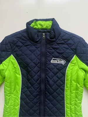 NFL Seahawks Quilted Coat Size Medium thumbnail 2