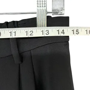 Cuts Clothing Essential Pant S Short Black Pleated Wide Leg Business Trouser NEW thumbnail 7
