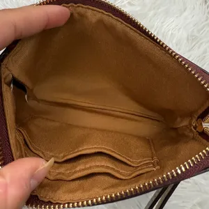 COACH Brown Coated Canvas Wristlet thumbnail 5