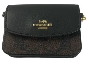 Coach Signature Canvas Poppy Card Case thumbnail 1