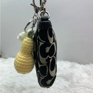 y2k COACH Black Signature Canvas Mini Purse Wristlet with Card Slots thumbnail 4