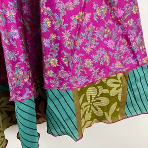 Reversible Maxi Wrap Skirt BIN268 Pink thumbnail 3