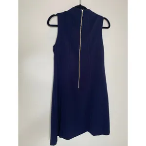 NWT Harper Rose Navy Blue Shift Dress Mod 60s Style Front Gold Buttons Sz 8 thumbnail 6