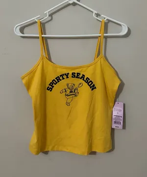 Wild Fable Sporty Season Yellow Tank Top thumbnail 1