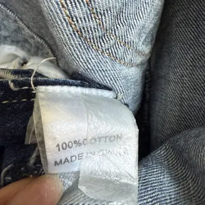 Carmar sz S blue distressed cutout cottagecore Denim Overalls‎ thumbnail 5