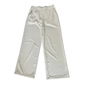 Halara Flex Wide Leg Pants Women’s Medium Ivory High Waisted MicroWaffle Stretch thumbnail 2