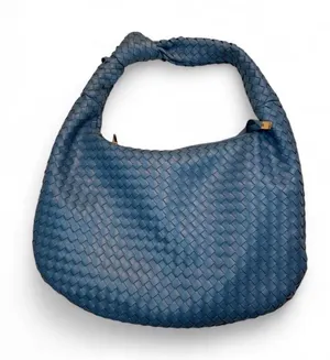 Melie Bianco Blue woven leather Bottega Veneta handbag #luxury #designer thumbnail 1