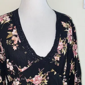 5/$30 🎈 Xhilaration large floral‎ long sleeved dress thumbnail 3