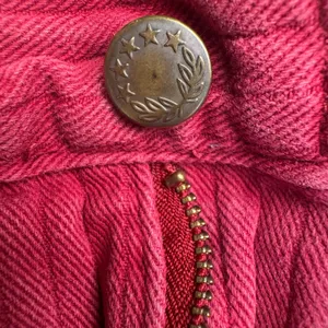 Forenza Women's reddish‎ Pink Pinstripe Corduroy Pants High Waisted Straight Leg thumbnail 5