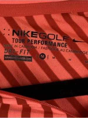 Nike Golf Tour Performance Dri-FIT Womens Medium Striped Quarter Zip Polo Top thumbnail 7