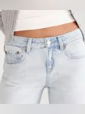 Aeropostale High-Rise 90’s Baggy Style Light Wash Women's Jeans thumbnail 4