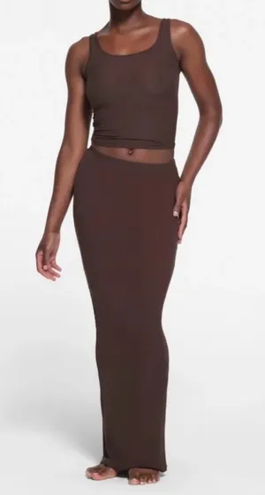 SKIMS PHOENIX SOFT LOUNGE LONG SKIRT XS NWT $60 sold out! thumbnail 1