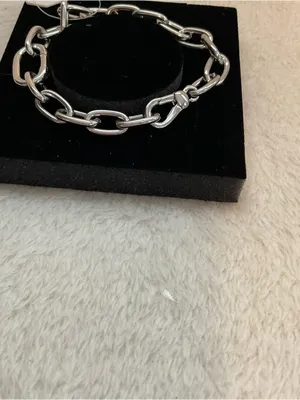 Pomina Silver Link Bracelet — Polished Chain Design thumbnail 3