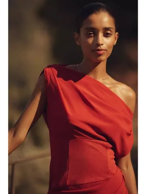 SOVERE Ada Mini Dress in Spiced Apple XSmall New Womens Off the Shoulder thumbnail 8