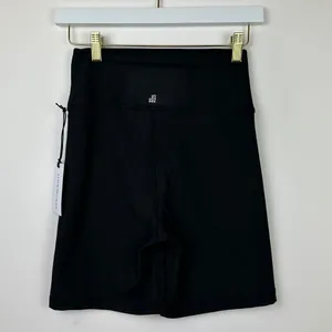 WeWoreWhat Lace Up Biker Shorts Black Revolve Athleisure Minimalist Small NWT thumbnail 7