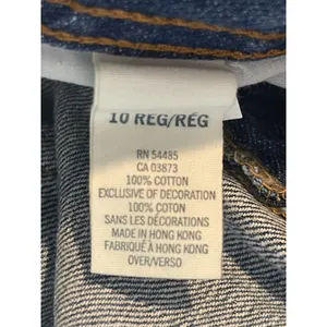 VTG American Eagle 90s Y2K Antique Wash Super Low Rise Skinny Flare 10R NOS thumbnail 14