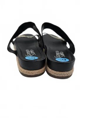 Franco Sarto Womens Sandals Slip On Black Gray Size 6.5 Preppy Minimalist office thumbnail 5